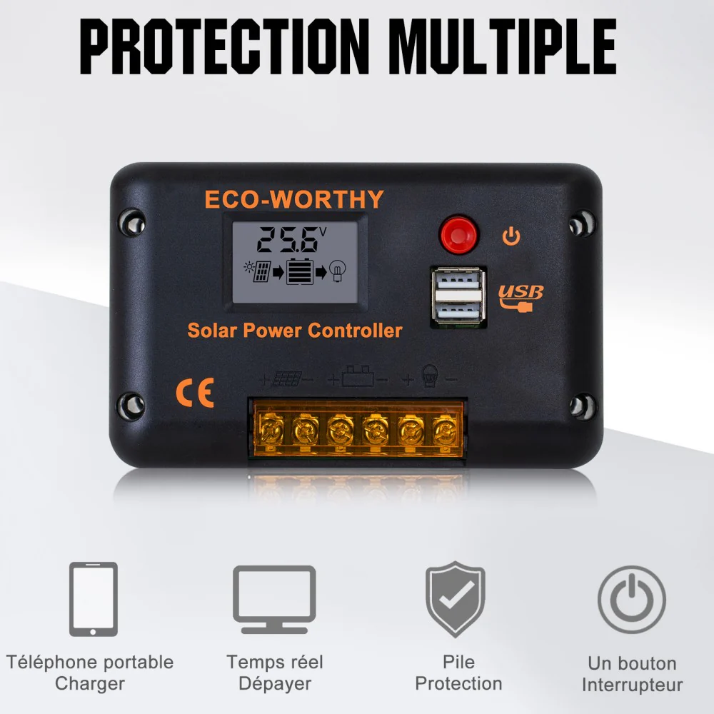130W 260W 390W 520W 12V 1/2/3/4-panneau Solaire Autonome avec Batterie au Lithium - Image 7