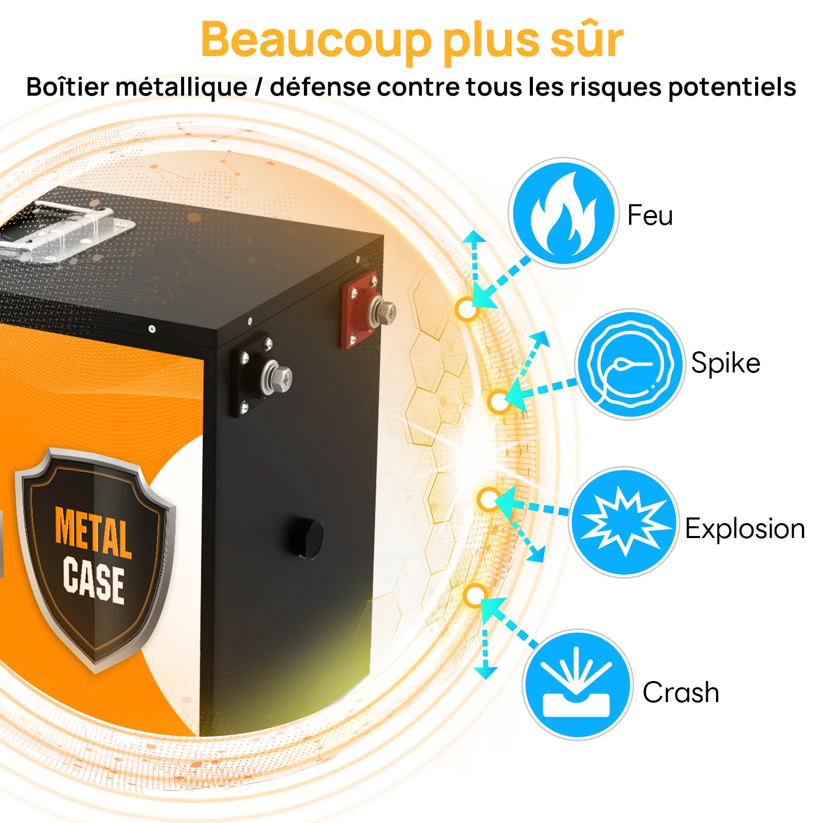 Eco-Worthy Batterie lithium LiFePO4 12V 150Ah Avec Bluetooth-Protection basse température - Image 6