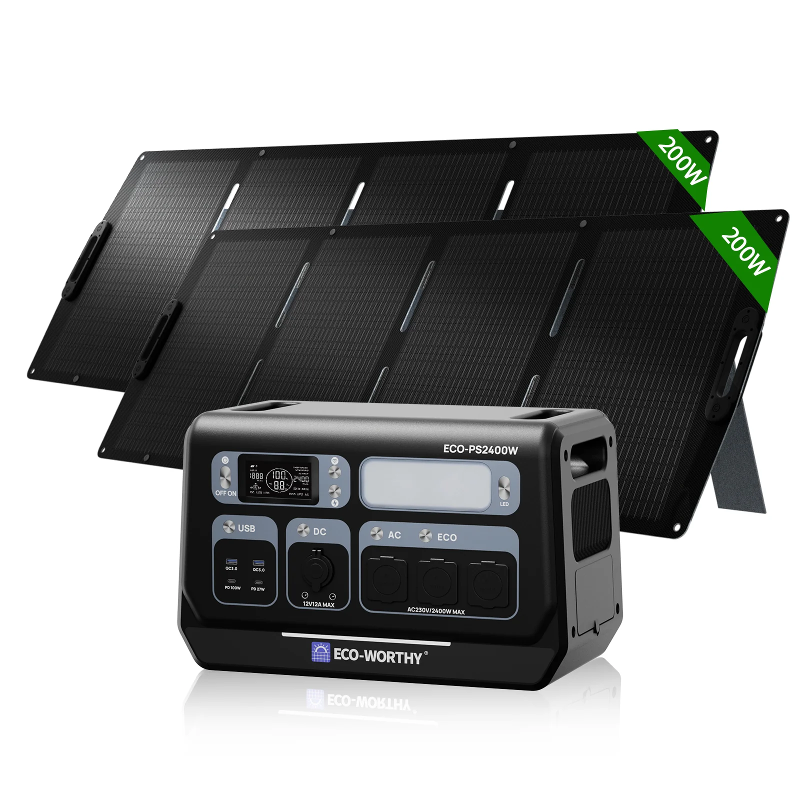 Eco-Worthy Station électrique portable — 2400W 2048 Wh - Image 11