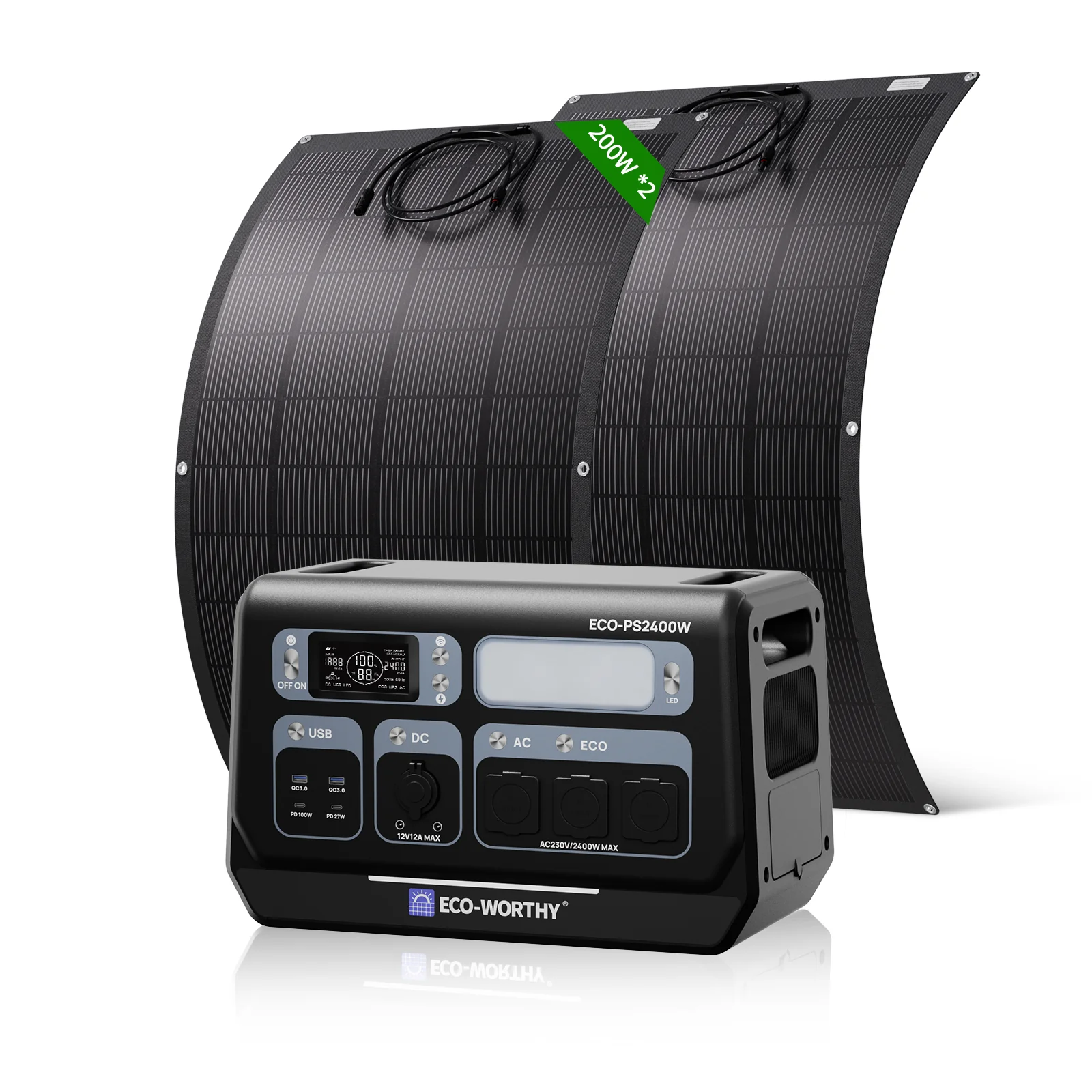 Eco-Worthy Station électrique portable — 2400W 2048 Wh - Image 12