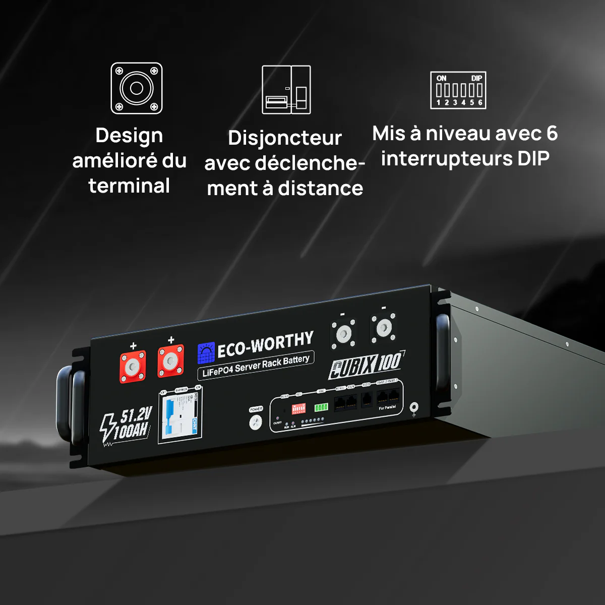 Eco-Worthy Batterie LiFePO4 rack 48 V 100 Ah avec Bluetooth et WiFi - IEC 61000 et Garantie 10 ans - Image 15