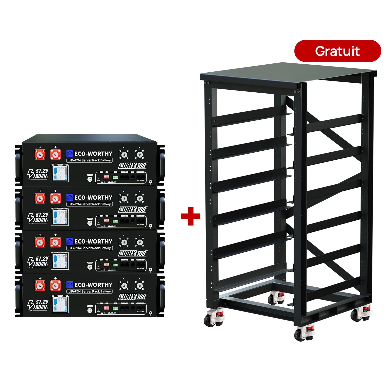 Eco-Worthy Batterie LiFePO4 rack 48 V 100 Ah avec Bluetooth et WiFi - IEC 61000 et Garantie 10 ans - Image 17