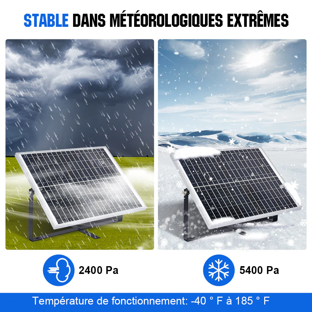 Kit de chargeur d'entretien pour panneau solaire monocristallin 25W 12V - Image 6