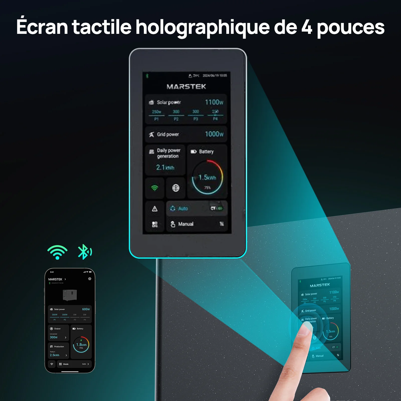 Eco-Worthy Kit Solaire Balcon 5120Wh | 4×430W + Stockage | Plug & Play - Image 6