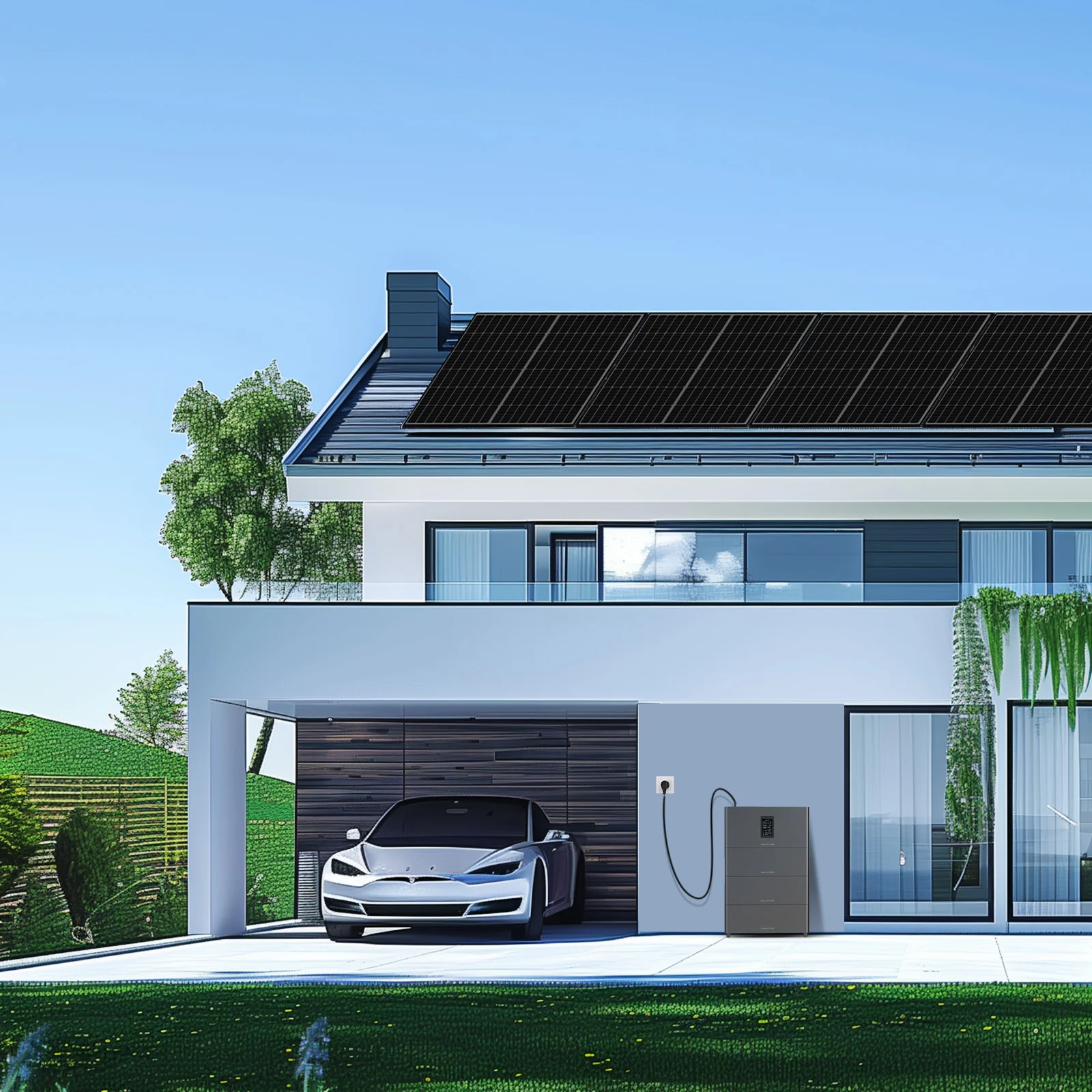 Eco-Worthy Kit Solaire Balcon 5120Wh | 4×430W + Stockage | Plug & Play - Image 8