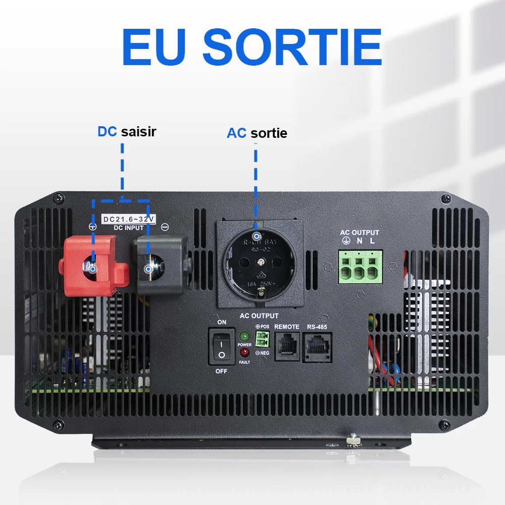 Onduleur pour site isolé du réseau pur sinus 3000VA 24V à 230V - Image 4