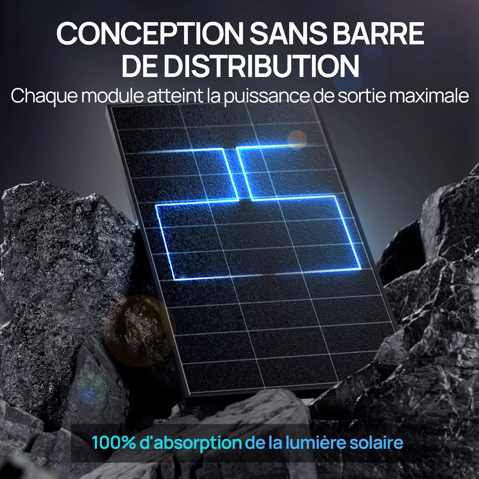 Eco-Worthy Panneau Solaire Full Black 120W 12V — Rendement Élevé de 25% - Image 3