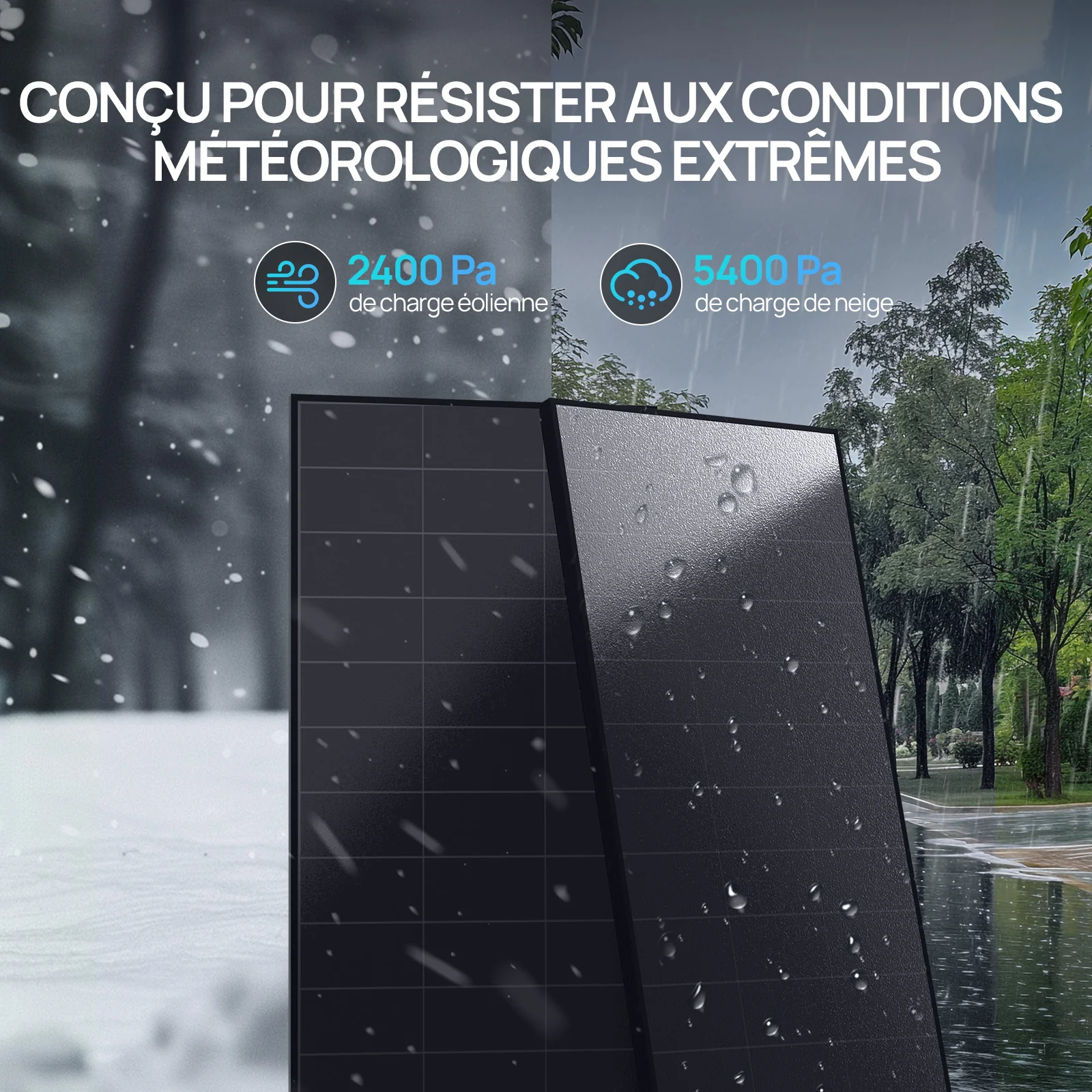 Eco-Worthy Panneau Solaire Full Black 120W 12V — Rendement Élevé de 25% - Image 8