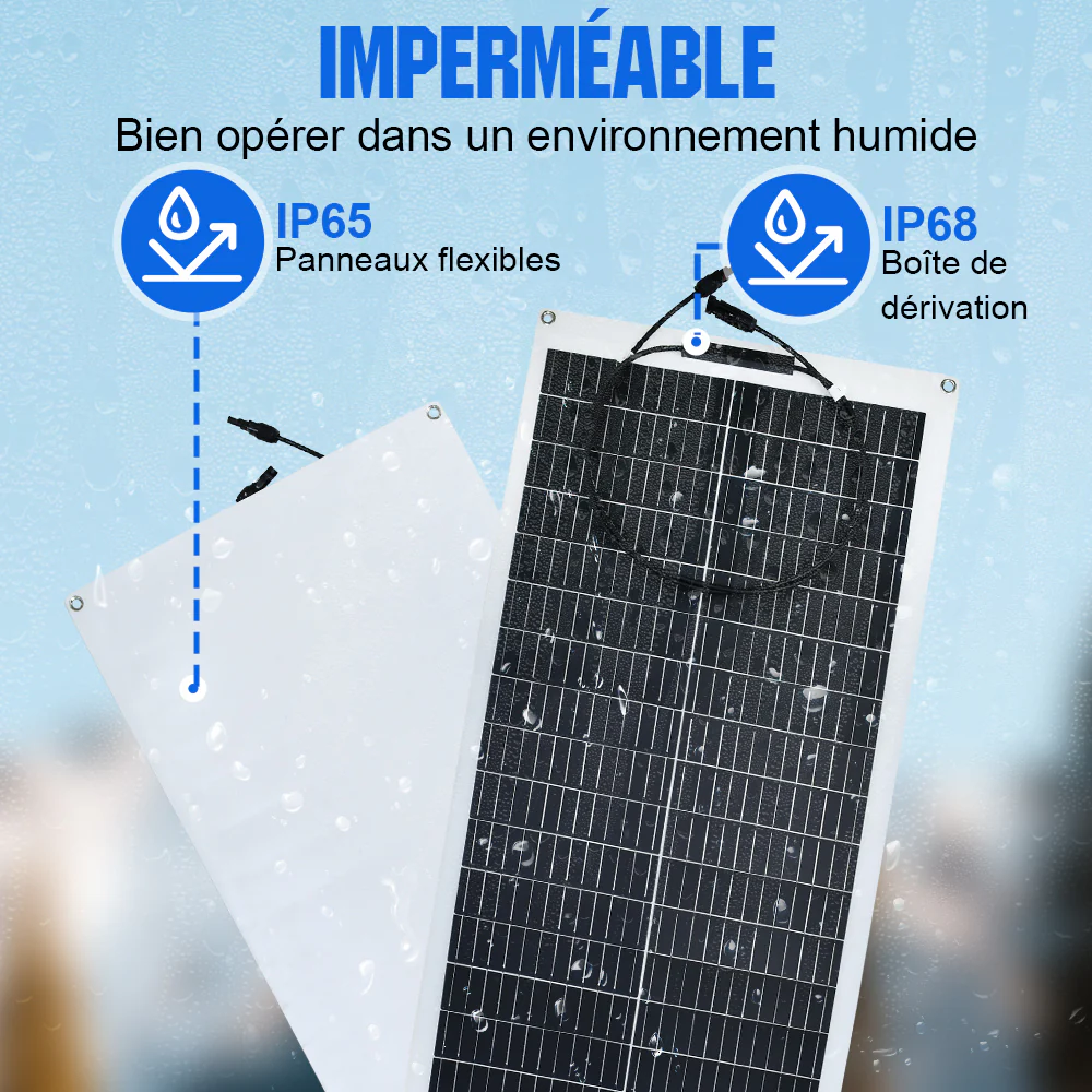 Eco-Worthy Panneau solaire mono flexible 100W 12V - Image 4