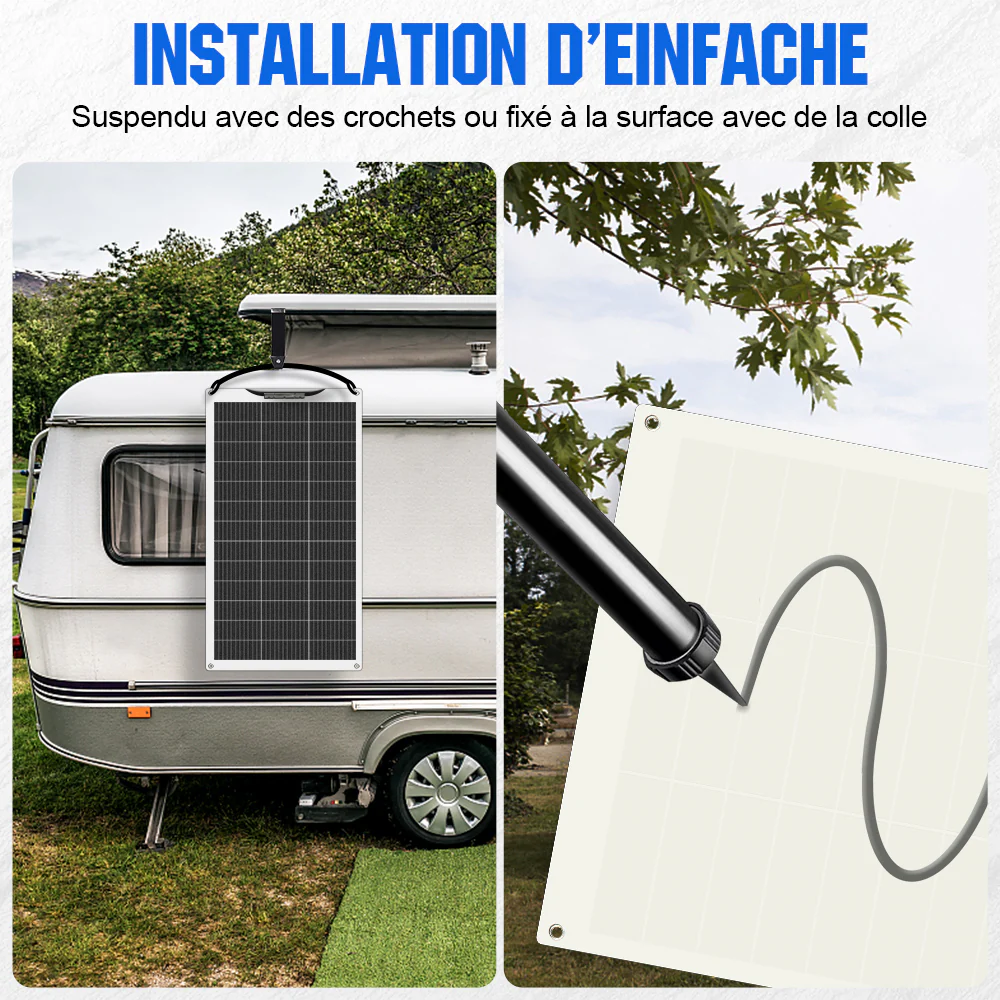 Panneau solaire mono flexible 130W 12V - Image 11