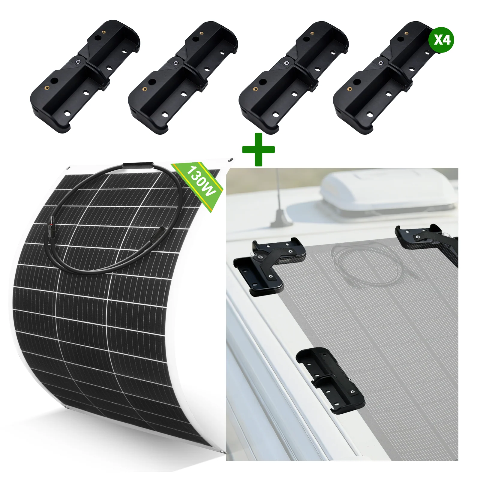 Panneau solaire mono flexible 130W 12V - Image 15