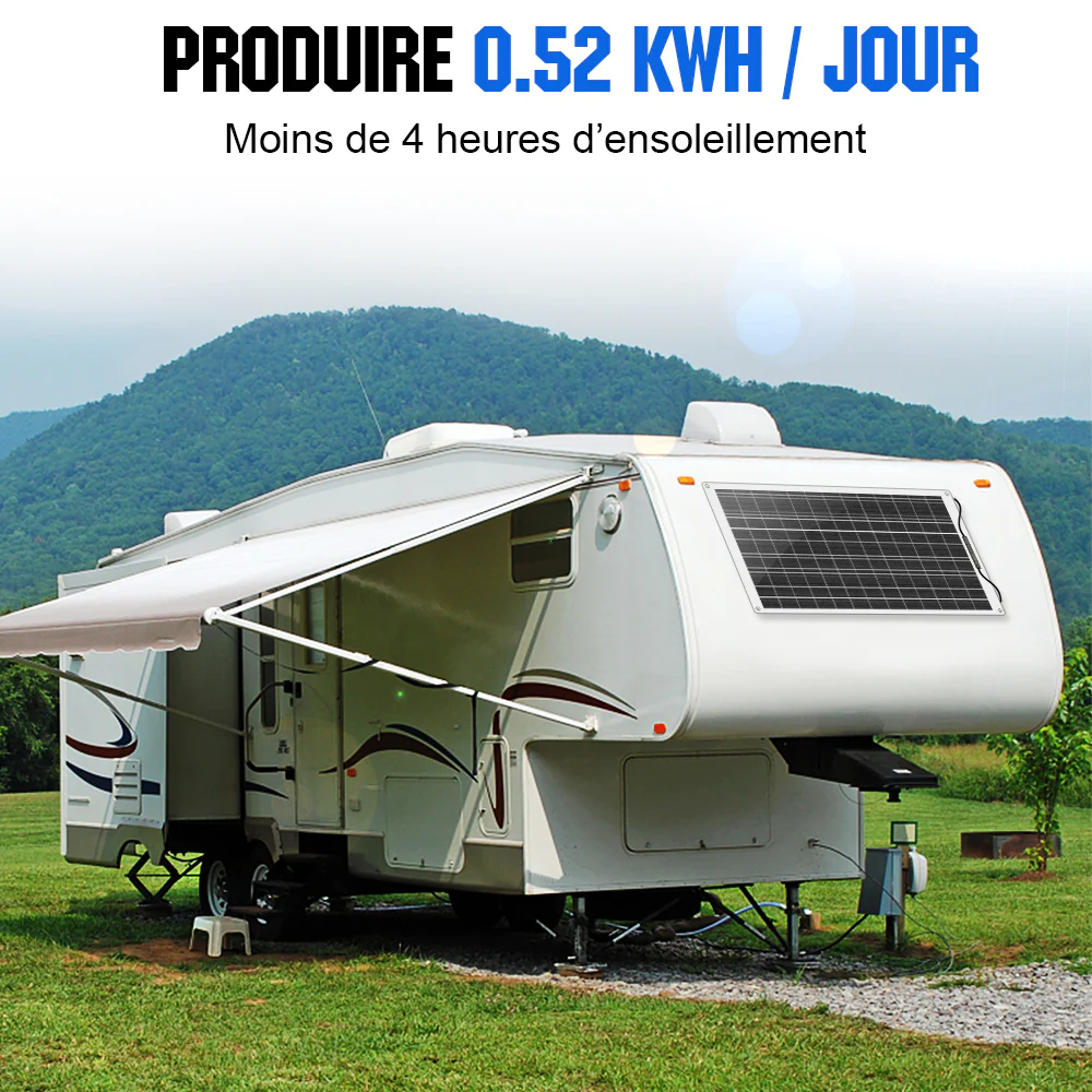 Panneau solaire mono flexible 130W 12V - Image 8