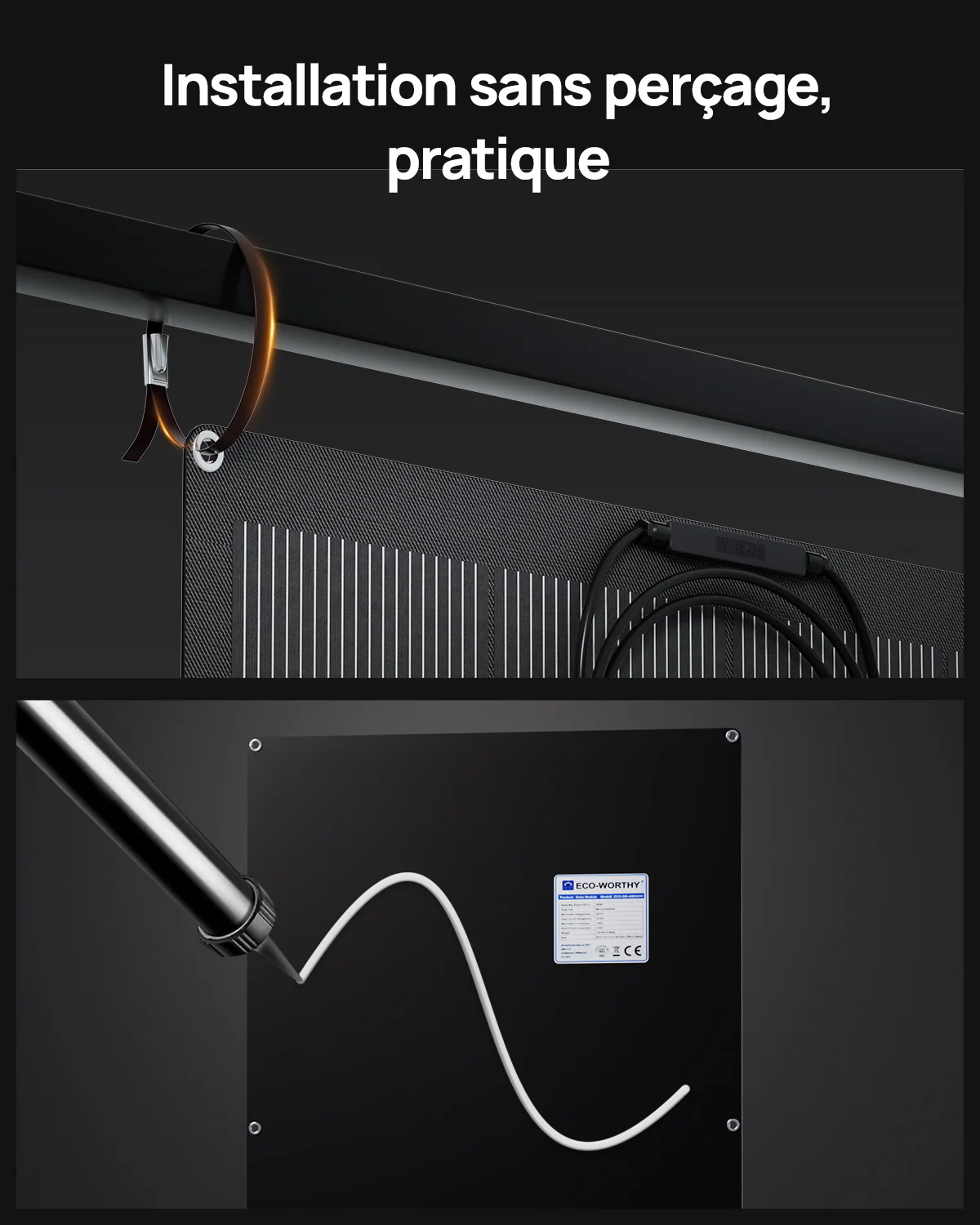 Eco-Worthy Panneau solaire Mono Flexible 200W - Image 6