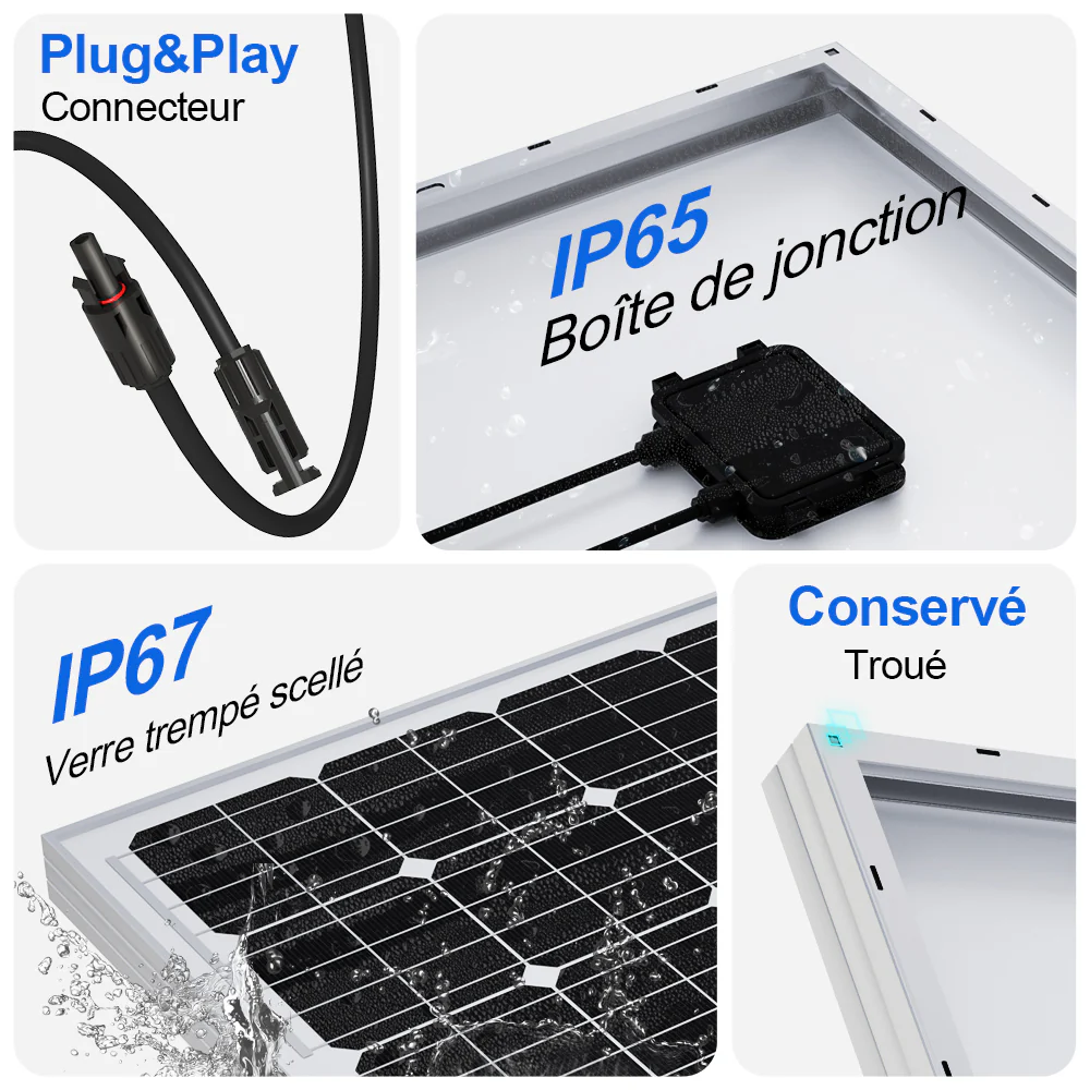 Panneau solaire monocristallin 170W 12V - Image 5