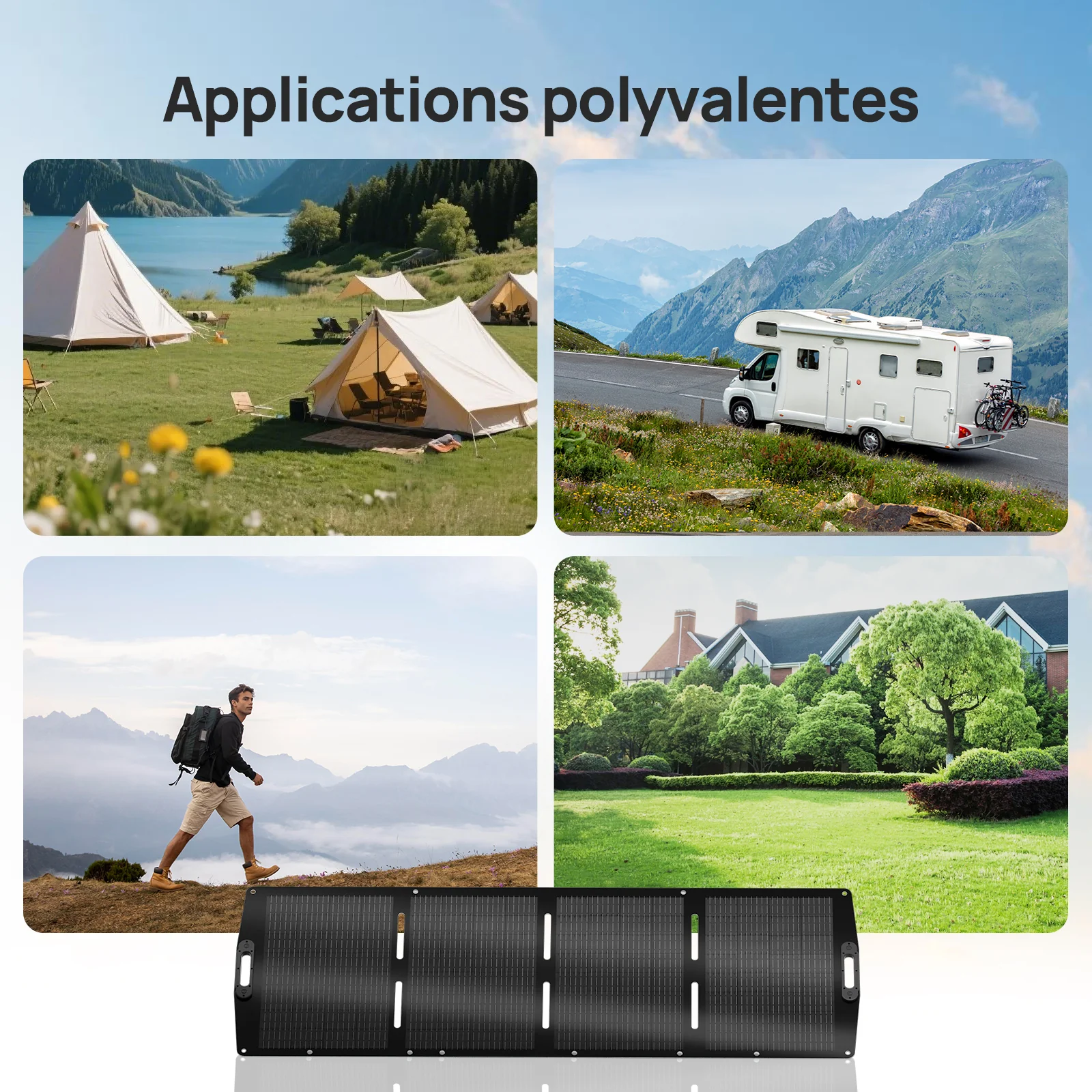 Eco-Worthy Panneau solaire portable 200W Pour Camping-car - Image 10
