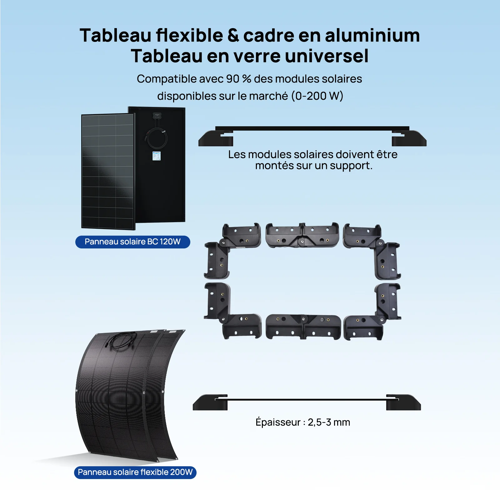 Eco-Worthy Supports de panneaux solaires — intègrent une conception ventilée suspendue - Image 5