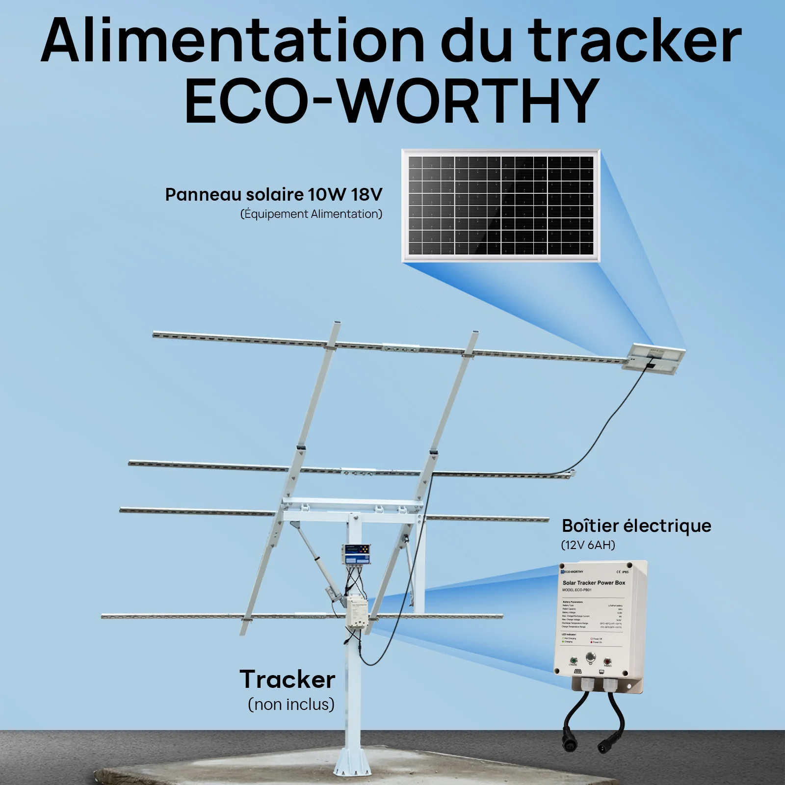 Eco-Worthy Système de support de suivi à deux axes - Image 11